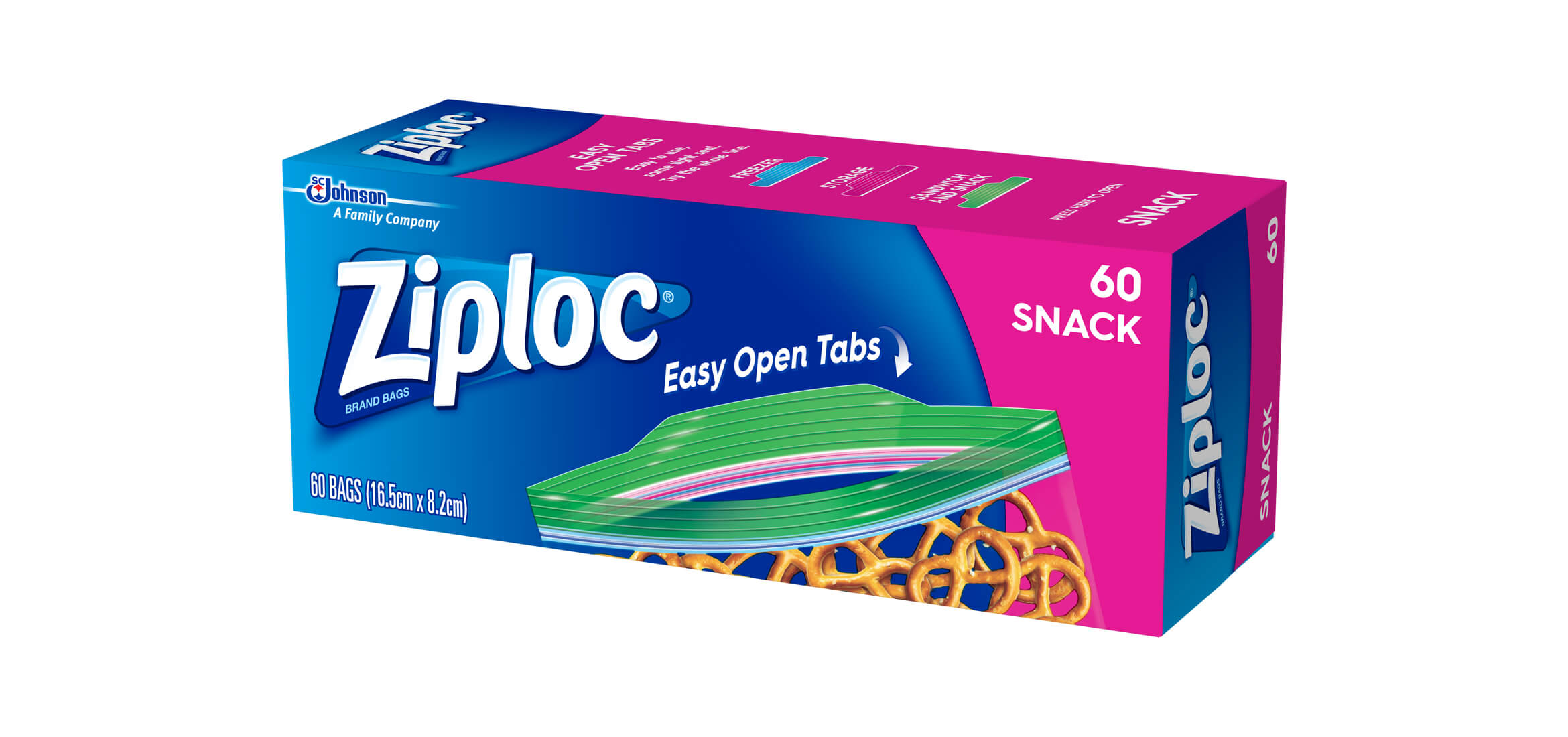 Taylor Safety Equipment Ziploc Snack Bag. 60 Bags